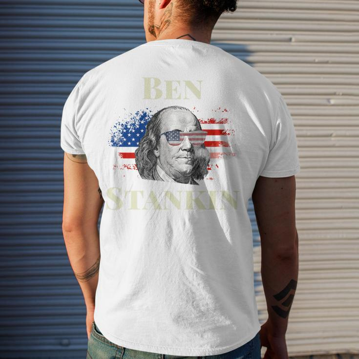 4Th Of July Stoner For Dad Boyfriend Men Ben Drankin Men's T-shirt Back Print Gifts for Him