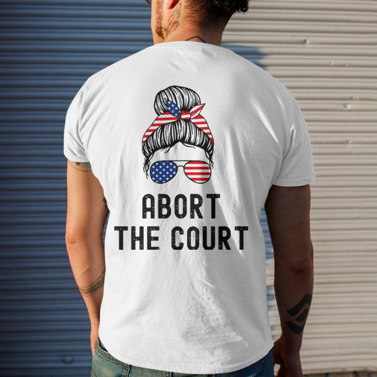 Abort The Court Pro Choice Support Roe V Wade Feminist Body Men's Back Print T-shirt Gifts for Him