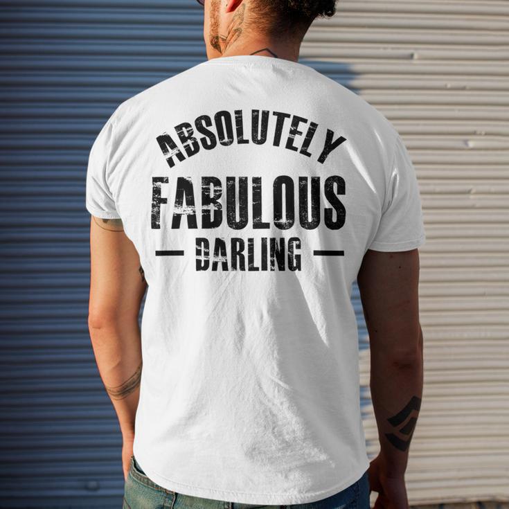 Absolutely Fabulous Darling Men's Crewneck Short Sleeve Back Print T-shirt Gifts for Him