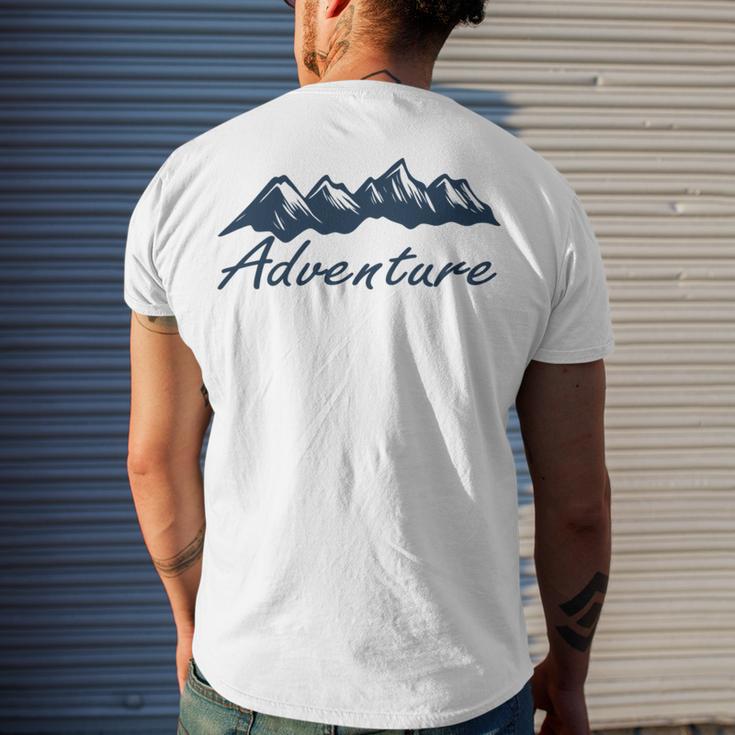 Adventure Gift Gift For Hikers Camping Nature Lover Gift Adventure Men's Crewneck Short Sleeve Back Print T-shirt Gifts for Him