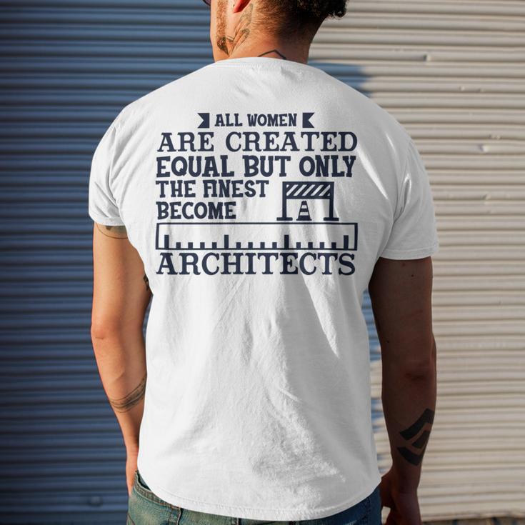 All Women Are Createdequal But Only Men's Crewneck Short Sleeve Back Print T-shirt Gifts for Him