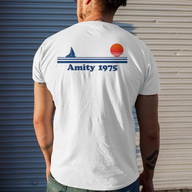 Amity Island Bait And Tackle Retro Fishing Men's Back Print T-shirt Gifts for Him