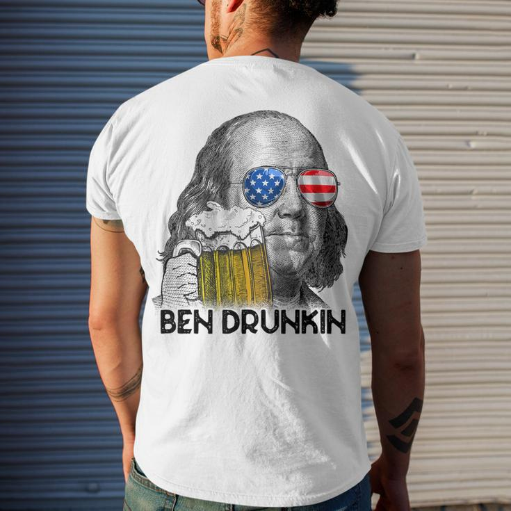 Ben Drankin Drunking 4Th Of July Beer Men Woman V3 Men's T-shirt Back Print Gifts for Him