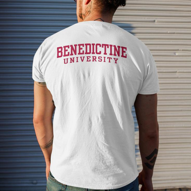 Benedictine University Teacher Student Men's Back Print T-shirt Gifts for Him