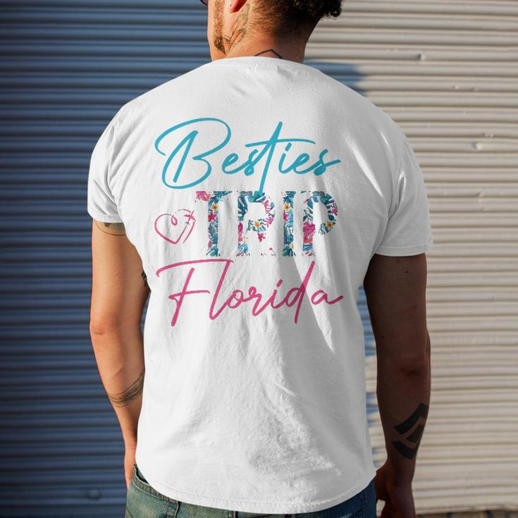 Besties Trip Florida Vacation Matching Best Friend Men's Back Print T-shirt Gifts for Him
