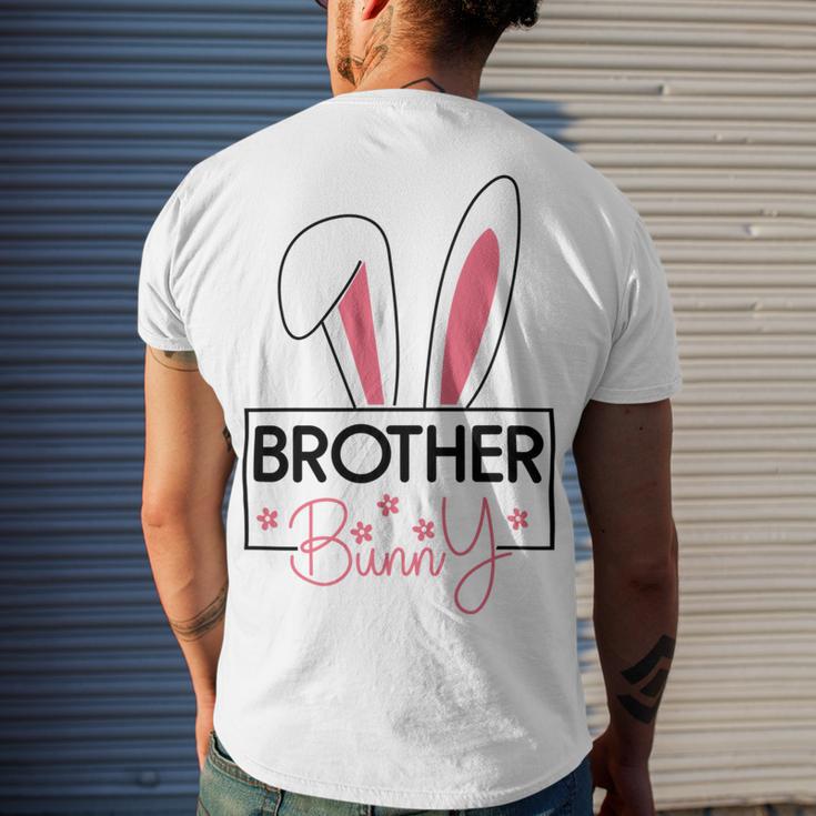 Brother Easter Bunny Men's Crewneck Short Sleeve Back Print T-shirt Gifts for Him