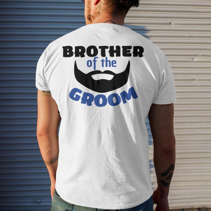 Brother Of The Groom Great Gift For The Brother Of The Awesome Groom Men's Crewneck Short Sleeve Back Print T-shirt Gifts for Him