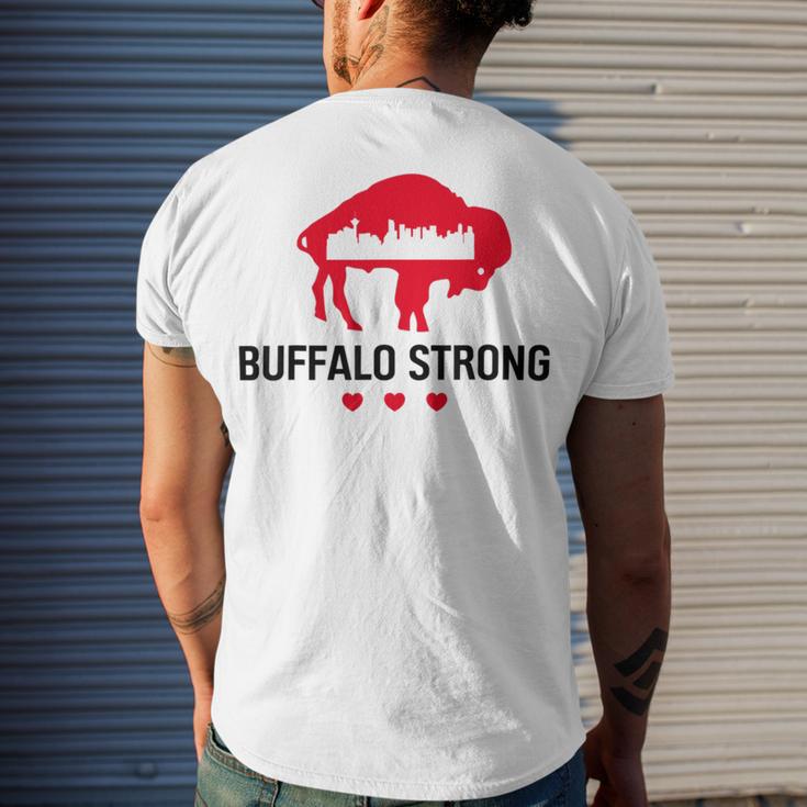 Buffalo Strong Pray For Buffalo Buffalo Strong Men's Crewneck Short Sleeve Back Print T-shirt Gifts for Him