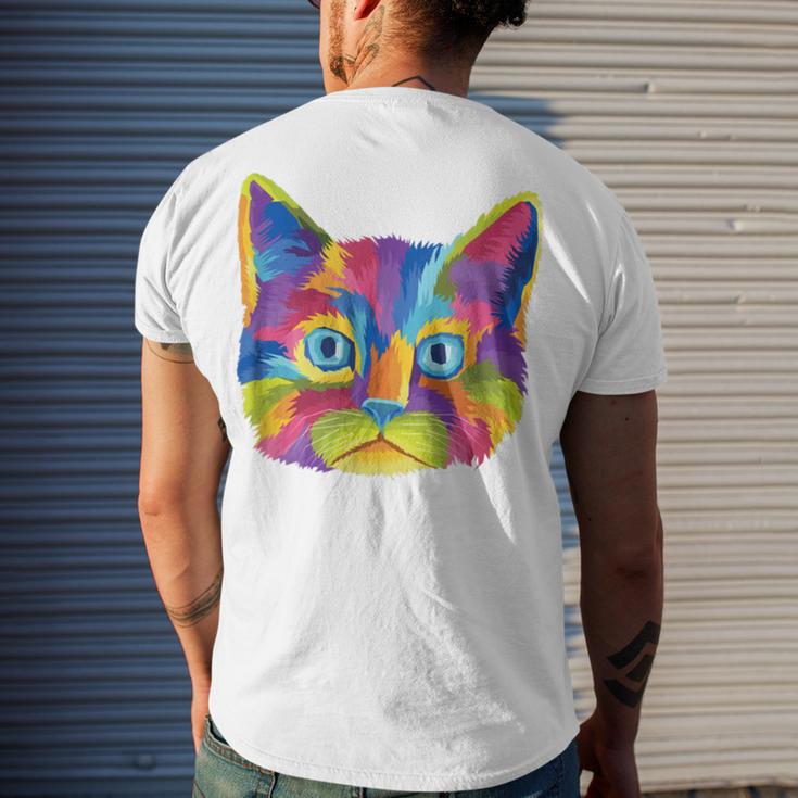 Cat Got Your Soul Men's Crewneck Short Sleeve Back Print T-shirt Gifts for Him