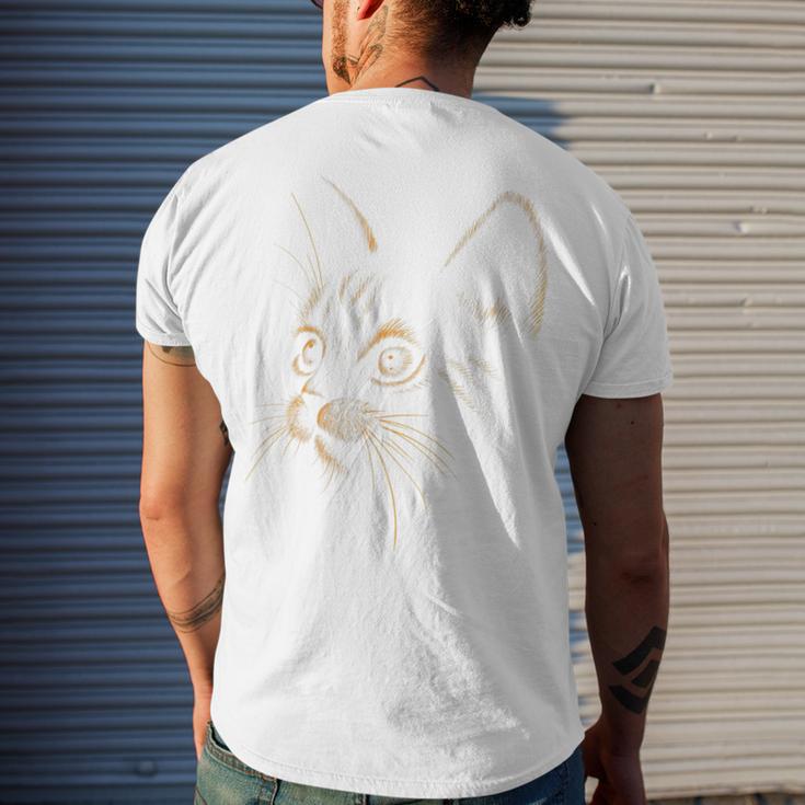 Cat Got Your Soul V2 Men's Crewneck Short Sleeve Back Print T-shirt Gifts for Him