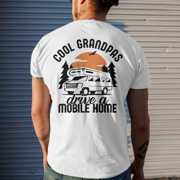 Cool Grandpas Drive A Mobile Home Men's Crewneck Short Sleeve Back Print T-shirt Gifts for Him