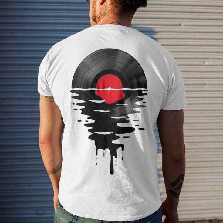 Cool Record Dj Music Men's Crewneck Short Sleeve Back Print T-shirt Gifts for Him