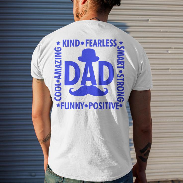 Dad Fathers Day Gifts Men's Crewneck Short Sleeve Back Print T-shirt Gifts for Him