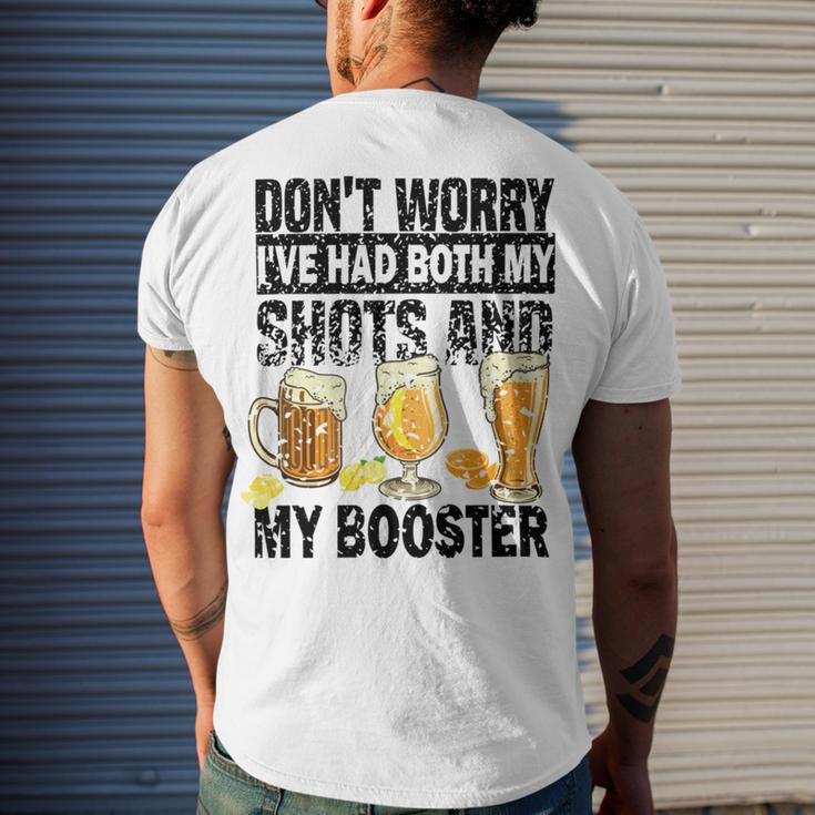 Dont Worry Ive Had Both My Shots And Booster Men's Crewneck Short Sleeve Back Print T-shirt Gifts for Him