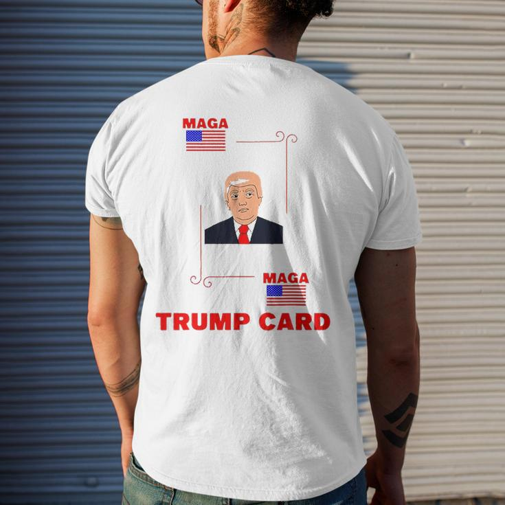 Election 2024 Ace Of Trump Card Maga Political Men's Back Print T-shirt Gifts for Him