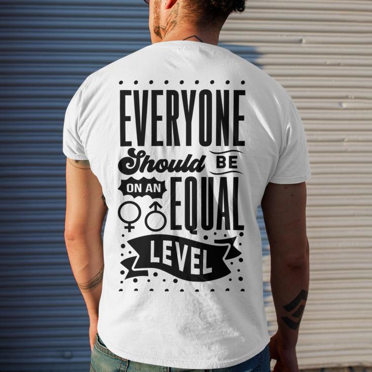 Equality Men's Crewneck Short Sleeve Back Print T-shirt Gifts for Him