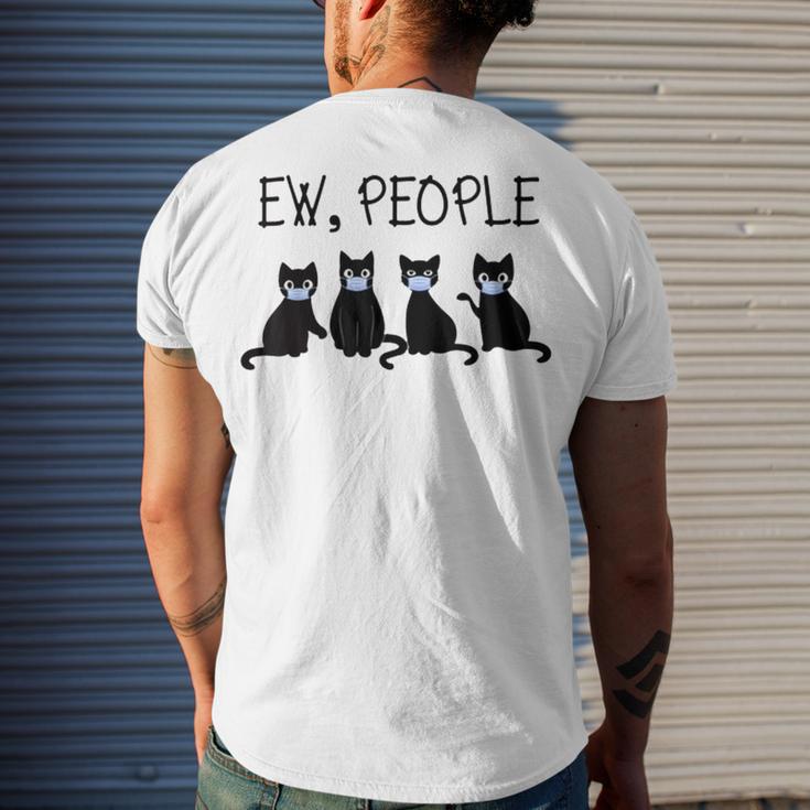 Ew People Meowy Cat Lovers 209 Shirt Men's Crewneck Short Sleeve Back Print T-shirt Gifts for Him