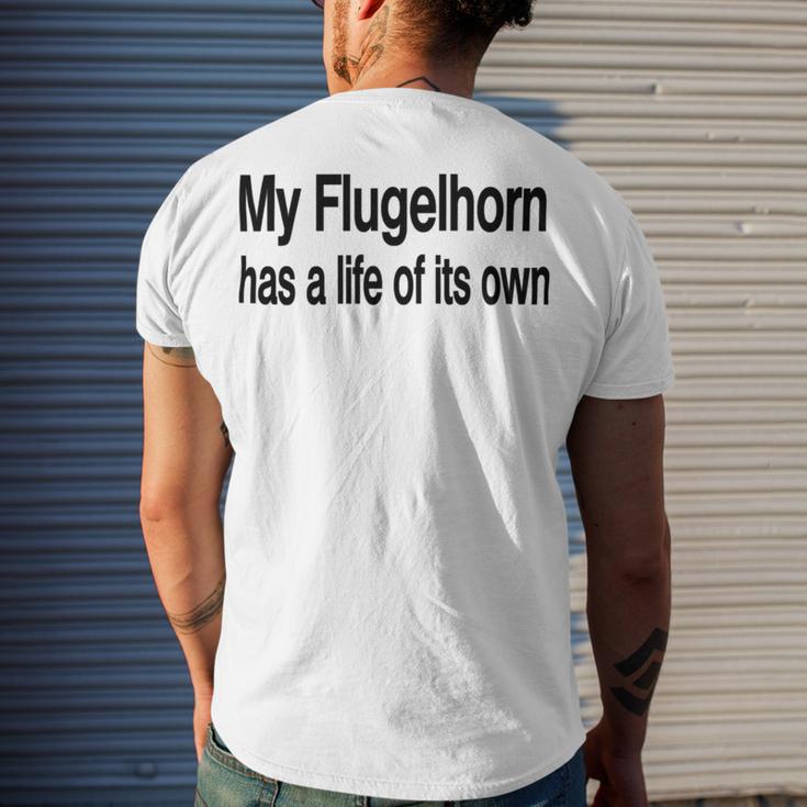 Flugelhorn Lightweight Sweatshirt V2 Men's Crewneck Short Sleeve Back Print T-shirt Gifts for Him