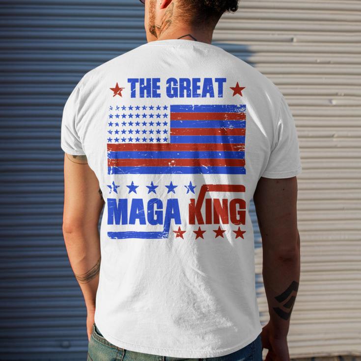 Funny The Return Of The Ultra Maga King Flag Gift Men's Crewneck Short Sleeve Back Print T-shirt Gifts for Him