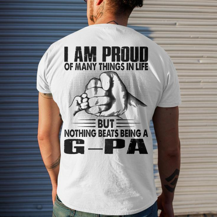 G Pa Grandpa Nothing Beats Being A G Pa Men's T-Shirt Back Print Gifts for Him