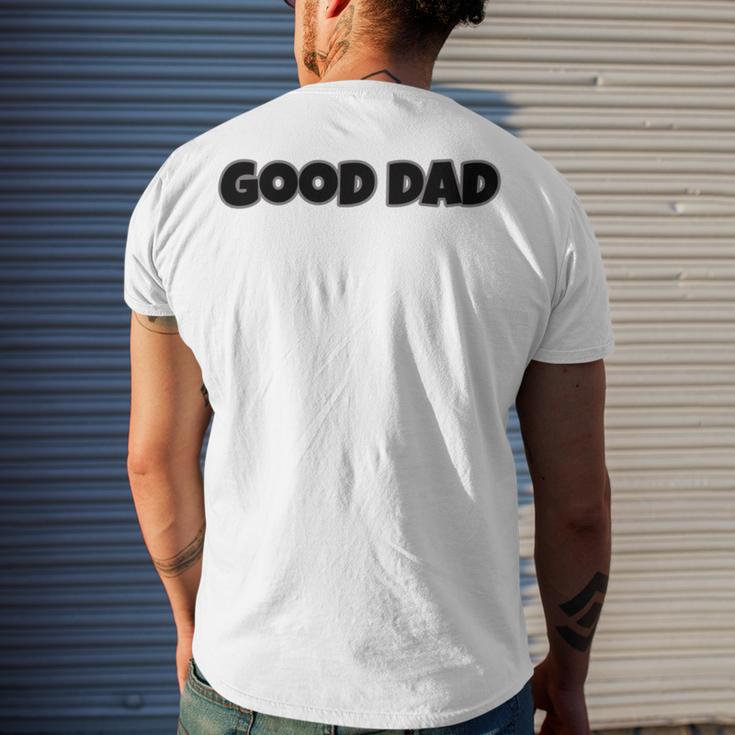 Good Dad Men's Crewneck Short Sleeve Back Print T-shirt Gifts for Him