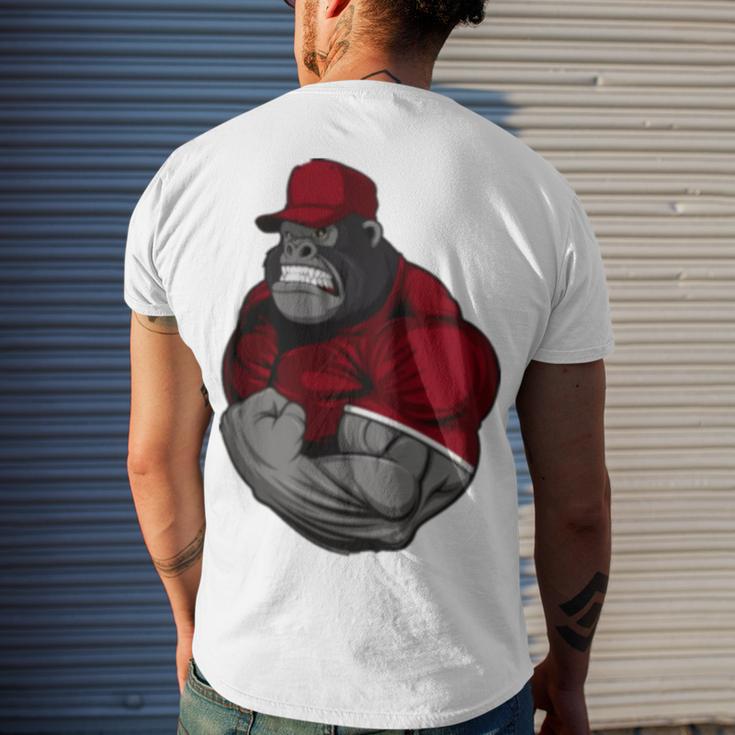 Gorilla Muscle Men's Crewneck Short Sleeve Back Print T-shirt Gifts for Him