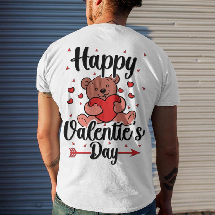 Happy Valentines Day V3 Men's Crewneck Short Sleeve Back Print T-shirt Gifts for Him