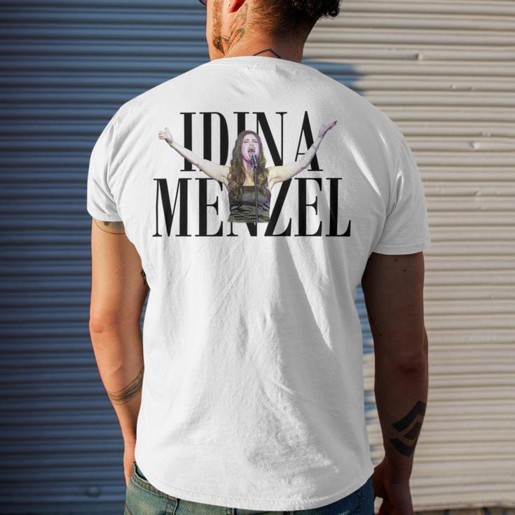 Idina Menzel Men's Crewneck Short Sleeve Back Print T-shirt Gifts for Him