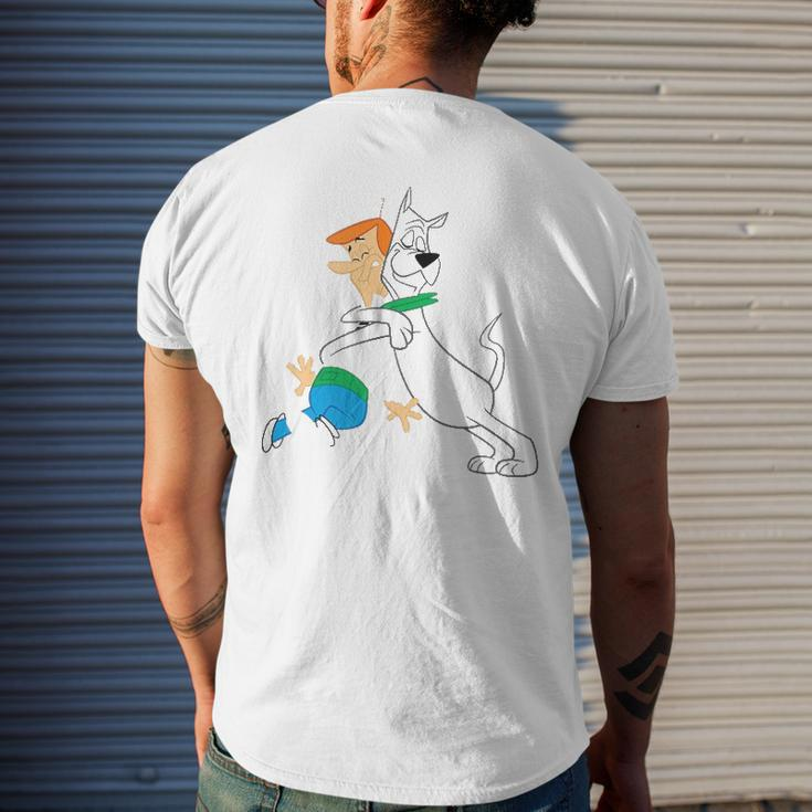 The Jetsons Astro Hugging George Men's Back Print T-shirt Gifts for Him