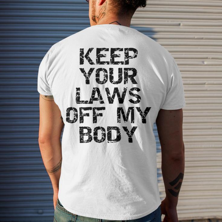 Keep Your Laws Off My Body 226 Shirt Men's Crewneck Short Sleeve Back Print T-shirt Gifts for Him