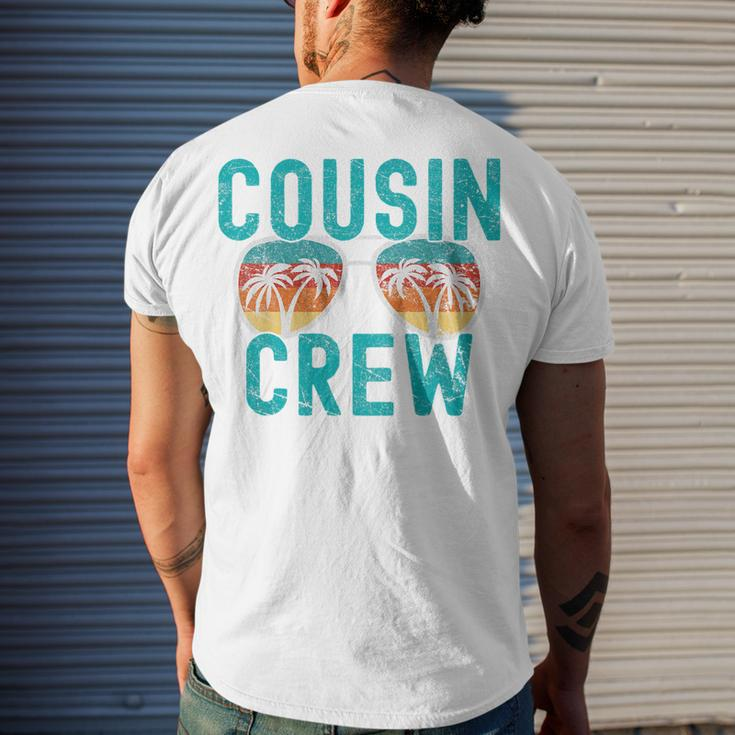 Kids Cousin Crew Family Vacation Summer Vacation Beach Sunglasses Men's T-shirt Back Print Gifts for Him