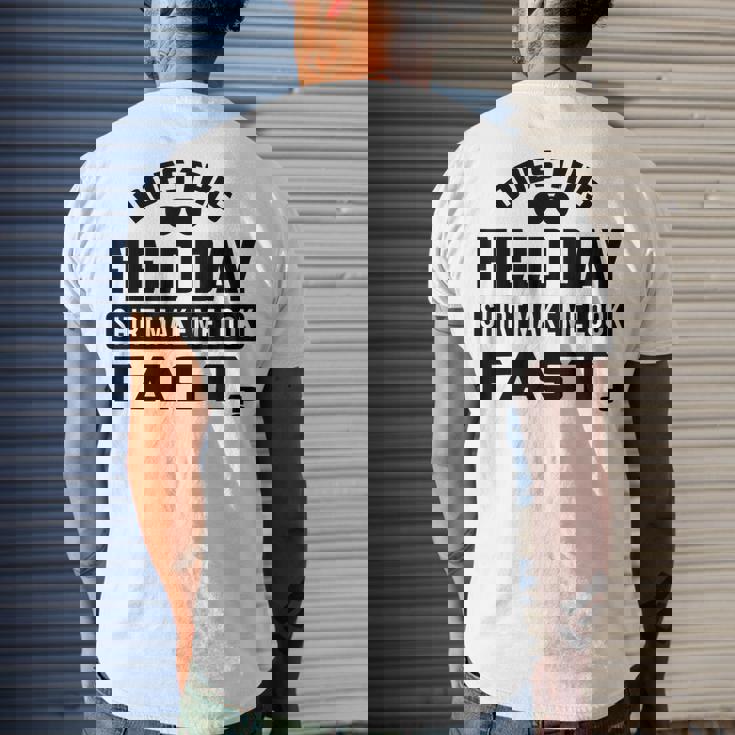 Kids Field Day For Teache Yellow Field Day Men's Back Print T-shirt Gifts for Him Kids Field Day For Teache Yellow Field Day Men's Back Print T-shirt Gifts for Him