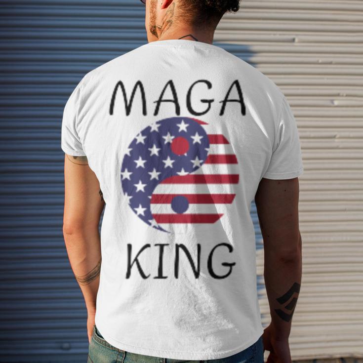 King Maga Men's Crewneck Short Sleeve Back Print T-shirt Gifts for Him