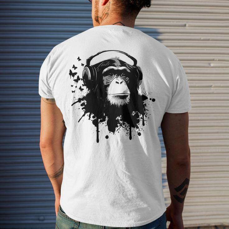 Monkey Business Men's Crewneck Short Sleeve Back Print T-shirt Gifts for Him