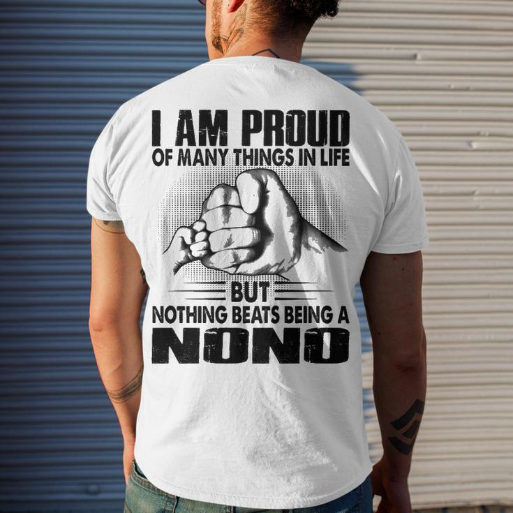 Nono Grandpa Nothing Beats Being A Nono Men's T-Shirt Back Print - Seseable