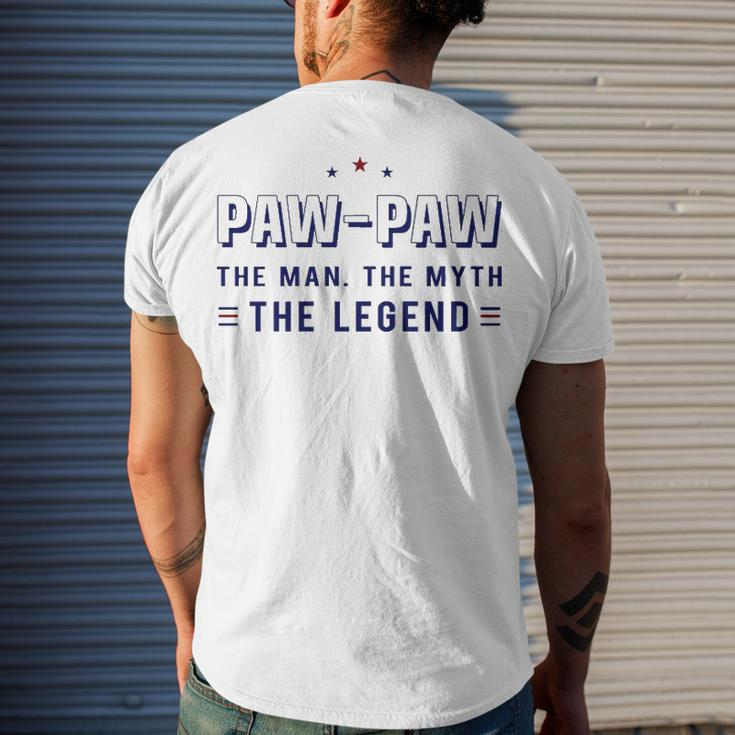Paw Paw Grandpa Paw Paw The Man The Myth The Legend V4 Men's T-Shirt Back Print Gifts for Him