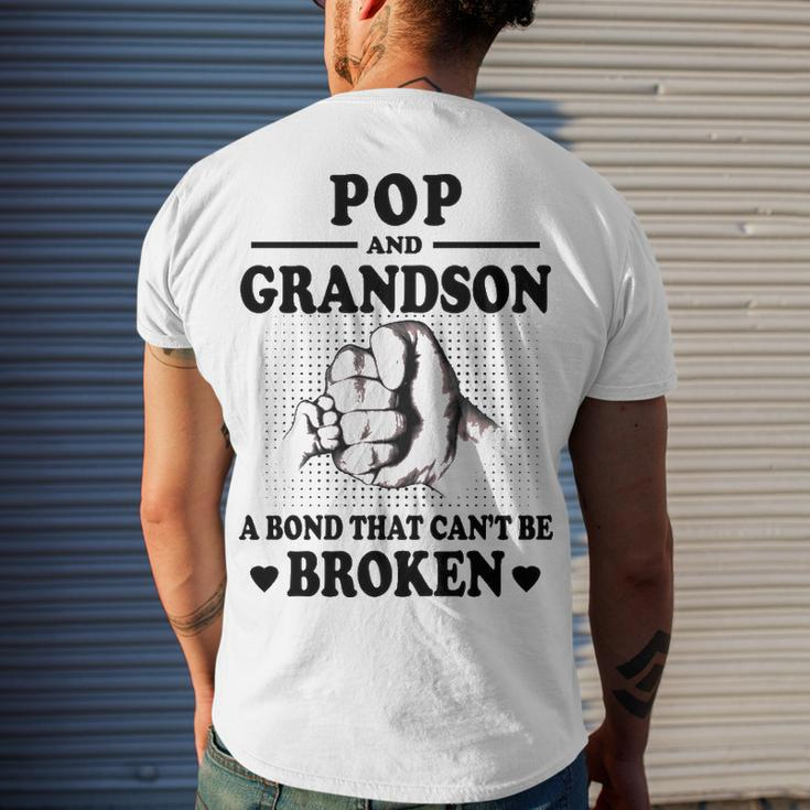 Pop Grandpa Pop And Grandson A Bond That Cant Be Broken Men's T-Shirt Back Print Gifts for Him