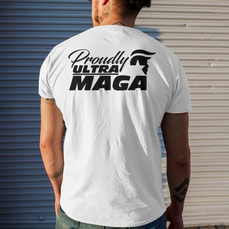 Proudly Ultra Maga Decallets Go Brandontrump Was Rightmandate Freedom Sticker Men's Crewneck Short Sleeve Back Print T-shirt Gifts for Him