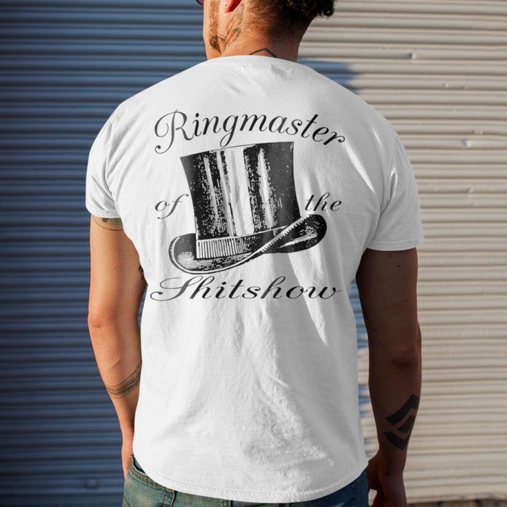 Ringmaster Of The Shitshow Men's Crewneck Short Sleeve Back Print T-shirt Gifts for Him