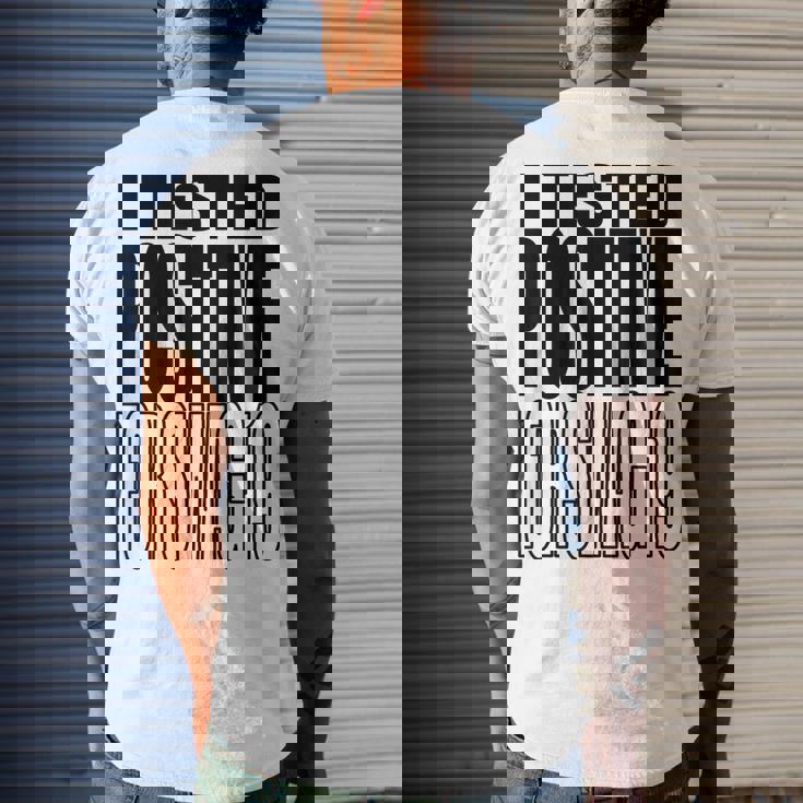 I Tested Positive For Swag-19 Men's Back Print T-shirt Gifts for Him I Tested Positive For Swag-19 Men's Back Print T-shirt Gifts for Him