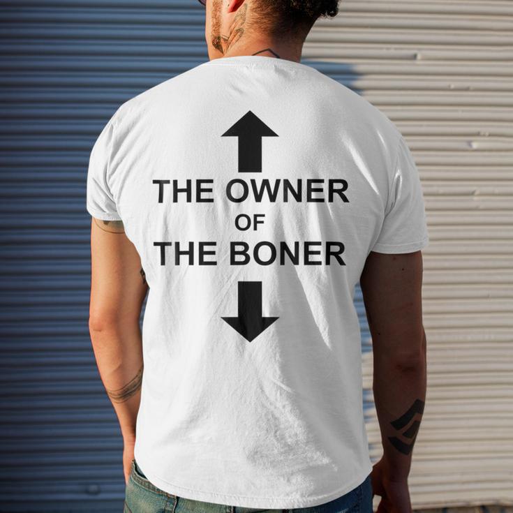 The Owner Of The Boner Men's Crewneck Short Sleeve Back Print T-shirt Gifts for Him