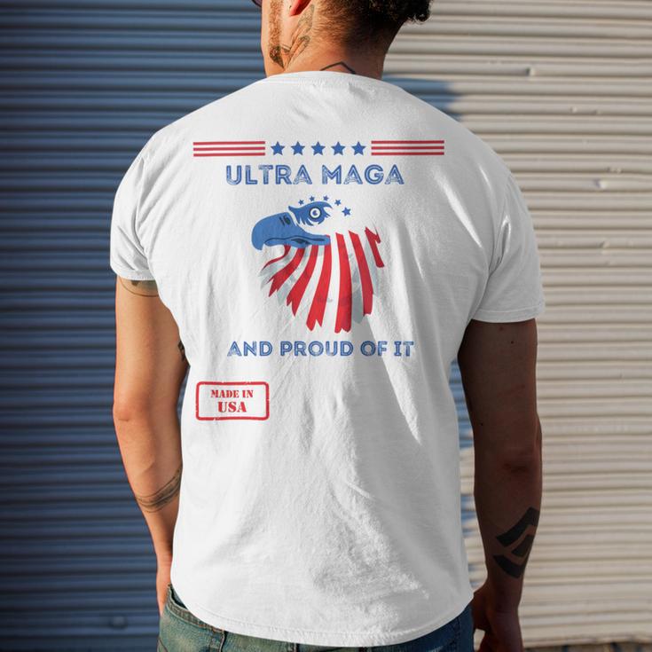 Ultra Maga And Proud Of It V12 Men's Crewneck Short Sleeve Back Print T-shirt Gifts for Him