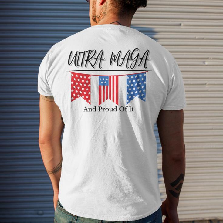 Ultra Maga And Proud Of It V15 Men's Crewneck Short Sleeve Back Print T-shirt Gifts for Him