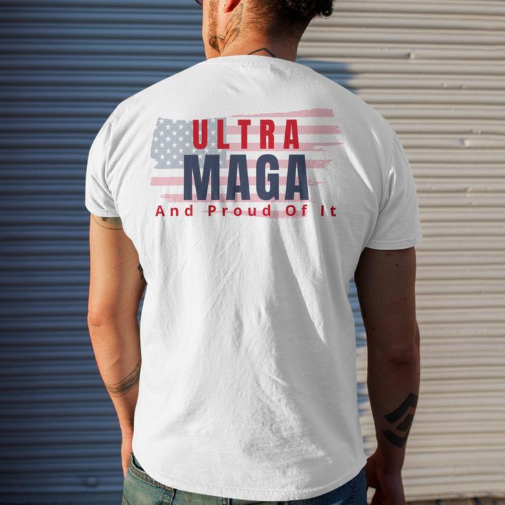 Ultra Maga And Proud Of It V17 Men's Crewneck Short Sleeve Back Print T-shirt Gifts for Him