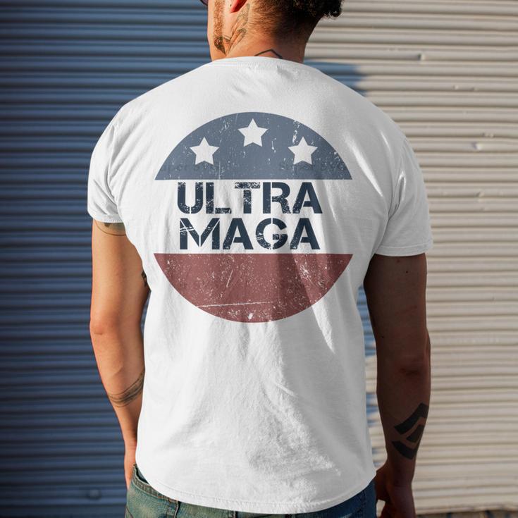 Ultra Maga And Proud Of It V4 Men's Crewneck Short Sleeve Back Print T-shirt Gifts for Him