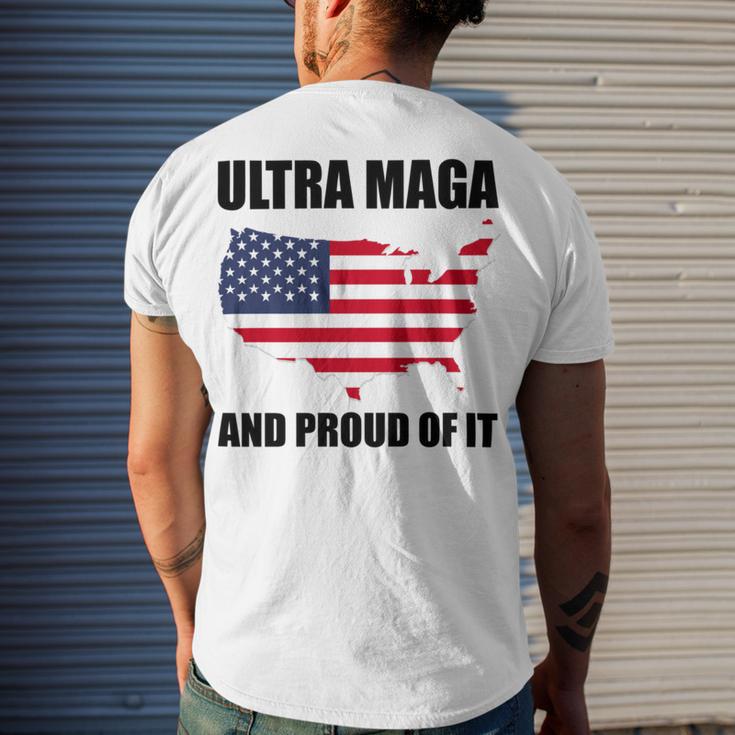 Ultra Maga And Proud Of It V6 Men's Crewneck Short Sleeve Back Print T-shirt Gifts for Him