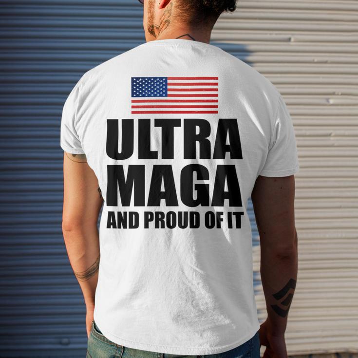 Ultra Maga And Proud Of It V8 Men's Crewneck Short Sleeve Back Print T-shirt Gifts for Him