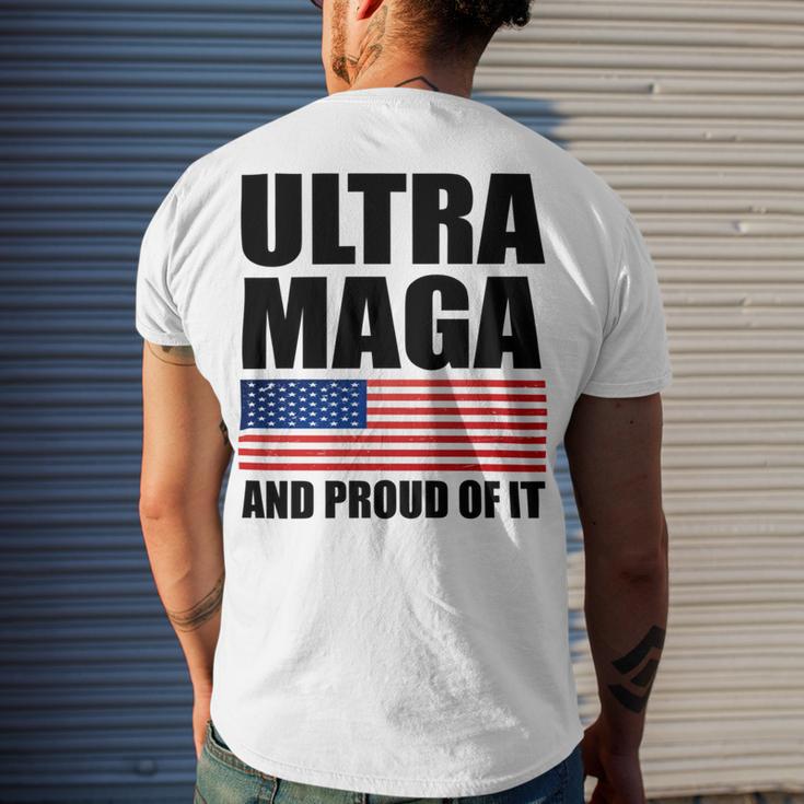 Ultra Maga And Proud Of It V9 Men's Crewneck Short Sleeve Back Print T-shirt Gifts for Him