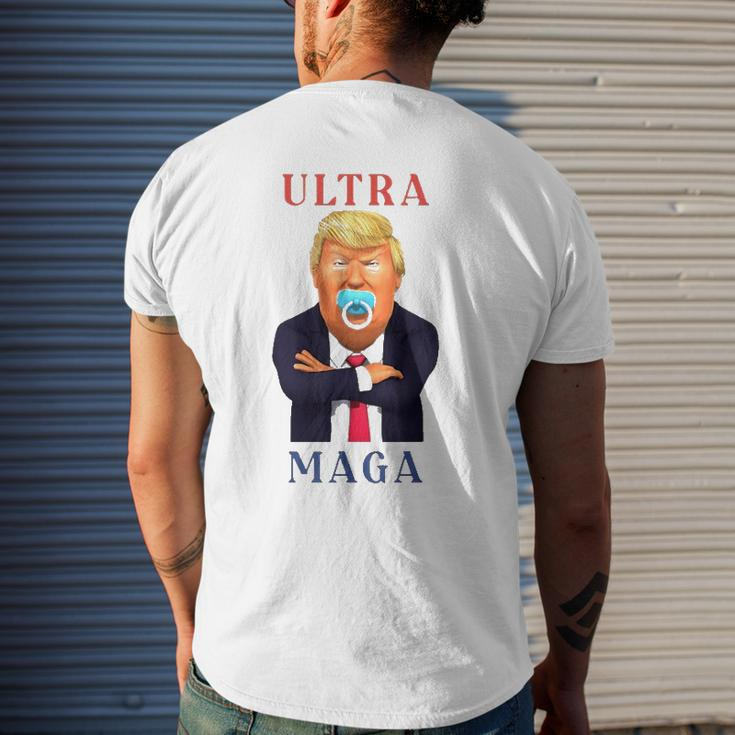 Ultra Maga Donald Trump Make America Great Again Men's Back Print T-shirt Gifts for Him