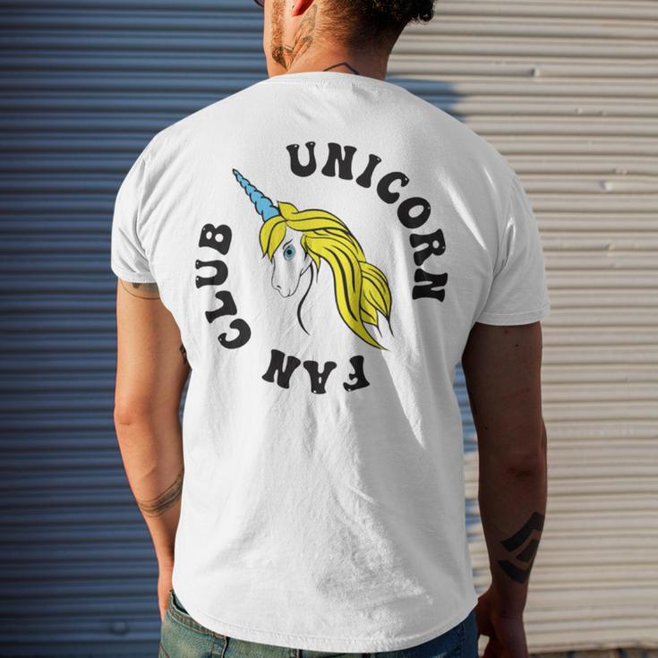 Unicorn Fan Club 17 Trending Shirt Men's Crewneck Short Sleeve Back Print T-shirt Gifts for Him